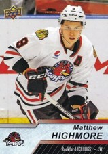 MATTHEW HIGHMORE 2018-19 18-19 UPPER DECK AHL BASE #87 ROCKFORD ICE HOGS