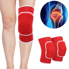  Red 1 Pair Protective Knee Pads Thicken Sponge Brace Knee Guards For Dance MU