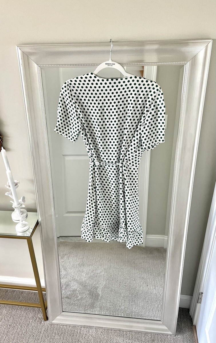 Privacy Please Revolve | June Wrap Green Polka Dot Mini Dress Size Medium |  eBay