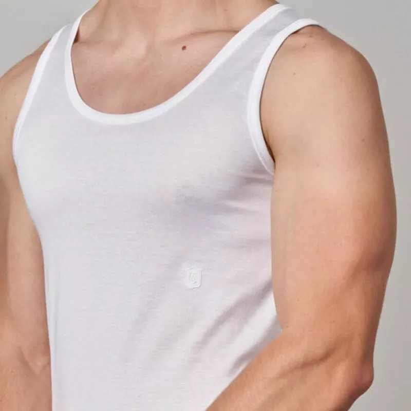 Canottiere uomo spalla shop larga filo di scozia