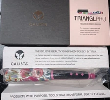 Calista TrianglPRO Triangl Pro Heated Hair Detailer Brush Fancy Floral 