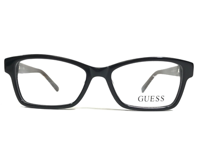 Guess Women\'s Black and Brown Animal Print Eyeglasses Guess Eyeglasses Frames Kids GU 9122 BLK Black Brown Leopard  main image 2