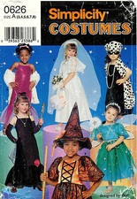 Simplicity Child's Costume Pattern 0626 Size 3-8 UNCUT