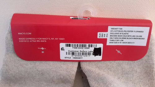 House Slipper Socks Charter Club Women's But Coffee First Shoe Size 6-10 NWT - Picture 3 of 4