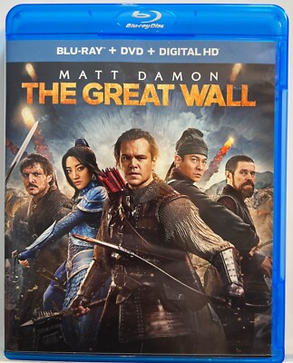 The Great Wall (Blu-ray +DVD 2017) Matt Damon, Tian Jing, Willem