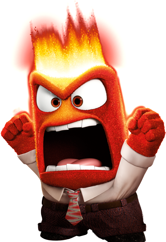 Inside out sticker anger emotion weatherproof  bumper vinyl decal