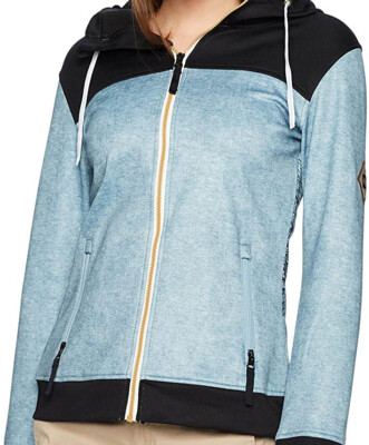 686 Women Ella Bonded Zip Fleece Hoody (S) Light Blue L7WCST09-LTB
