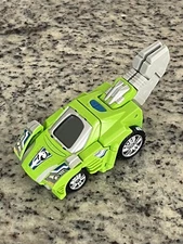 Jurassic World Switch & Go Dinos Green Car T-Rex Velociraptor Good Condition