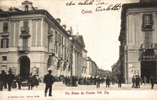CUNEO CITTÀ - Via Roma da Piazza Vittorio Emanuele - Birra Bosio - VG - #049