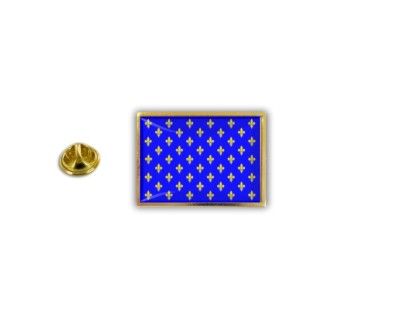 Anstecknadeln Pin Badge Anstecknadeln Metall Epoxid Flagge Lilienblume König von Frankreich R3