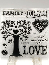 CTMH Close To My Heart Stamp Acrylix Family Is Forever S1409 Scrapbook/Cards New