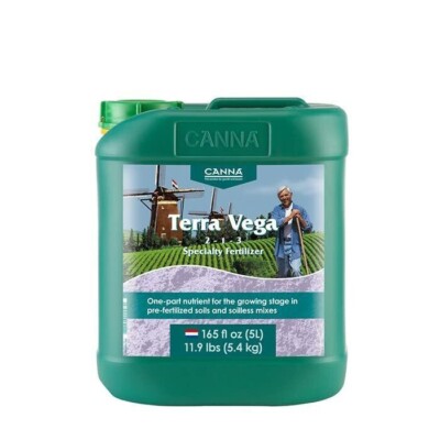 Canna Terra Vega 5 Liters Grow Flower 1-Part Hydroponic Base Nutrient 5L