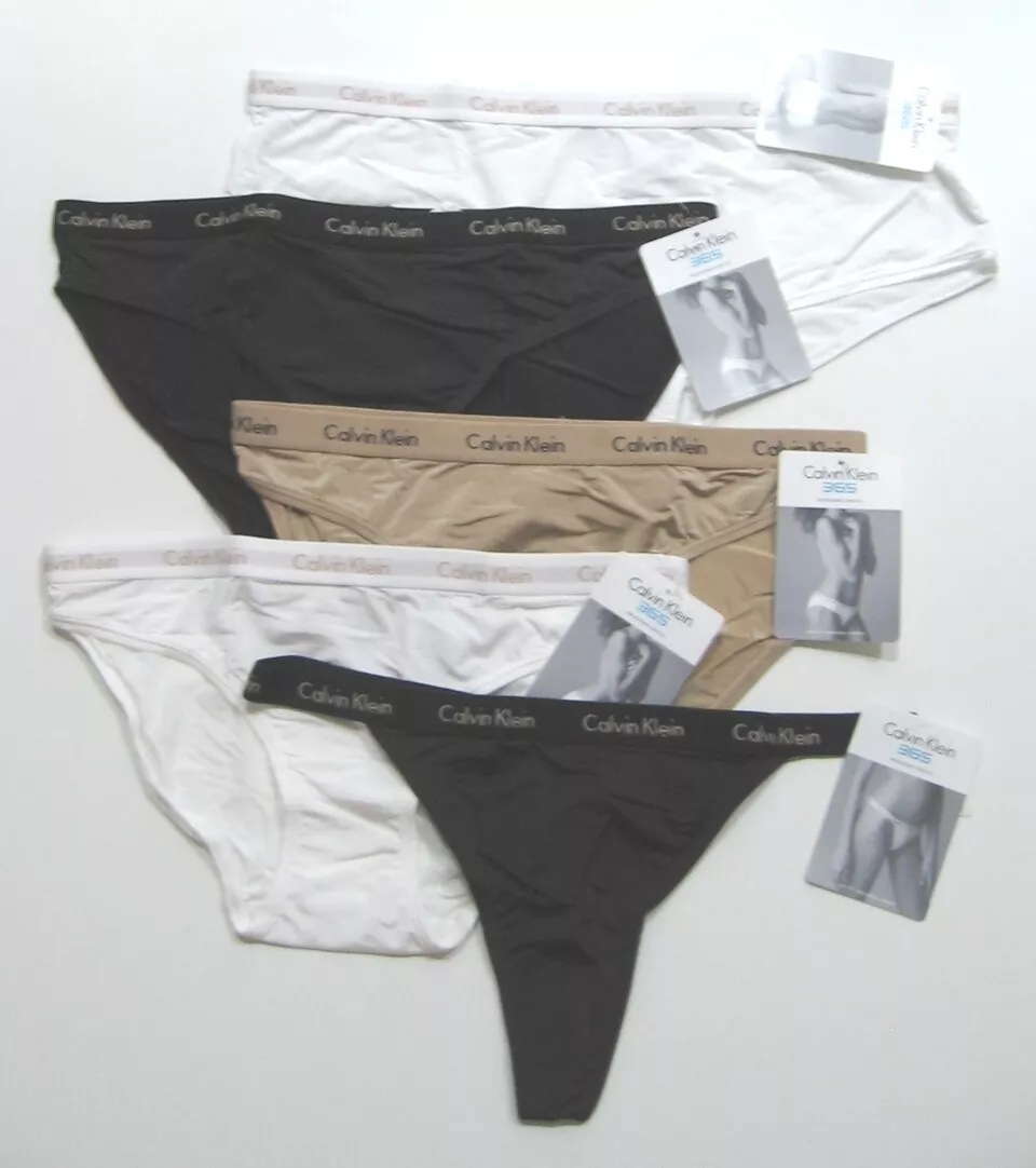 A0290 Calvin Klein NEW 365 Modern Basics Microfiber Stretch Bikini Hipster  Thong