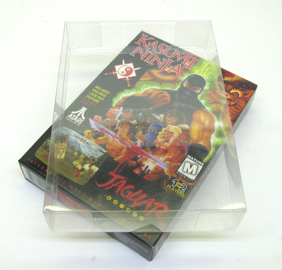 25x CAJA PROTECTORA DE PLÁSTICO TRANSPARENTE FUNDA PROTECTORA PARA CAJAS DE JUEGOS ATARI JAGUAR Foto 2 de 4
