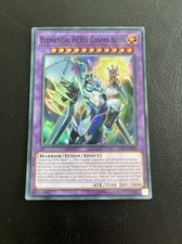 YU GI OH CARTA NEOS COSMICO EROE ELEMENTALE SUPER RARA SAST-EN036 MINT DECK HERO