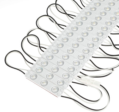 Warm White LED Module 3000K 1.5W for Signage - 100 Pack with Adhesive Back
