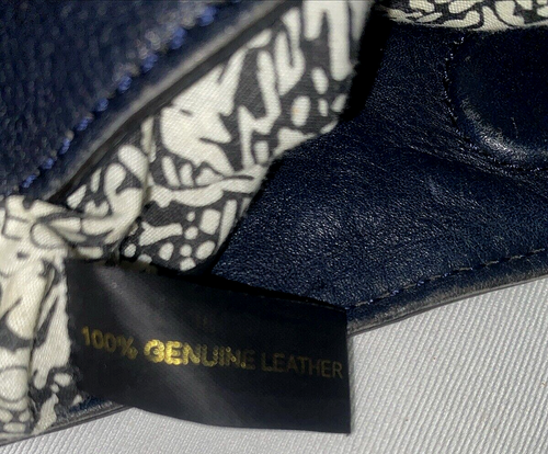 Rebecca Minkoff Jasper Pebbled Leather Hobo Shoulder Bag Navy Blue/Black Large - Bild 15 von 16