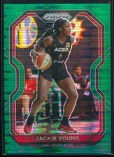 Jackie Young 2021 Panini WNBA Prizm Green Pulsar 3/25