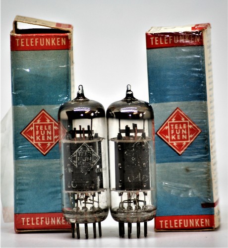 Coppia Di Valvole Termoioniche Telefunken 6463, Usate Ma In Ottimo Stato, Ricambio Per 12BH7 E 6N6, Audio Vintage