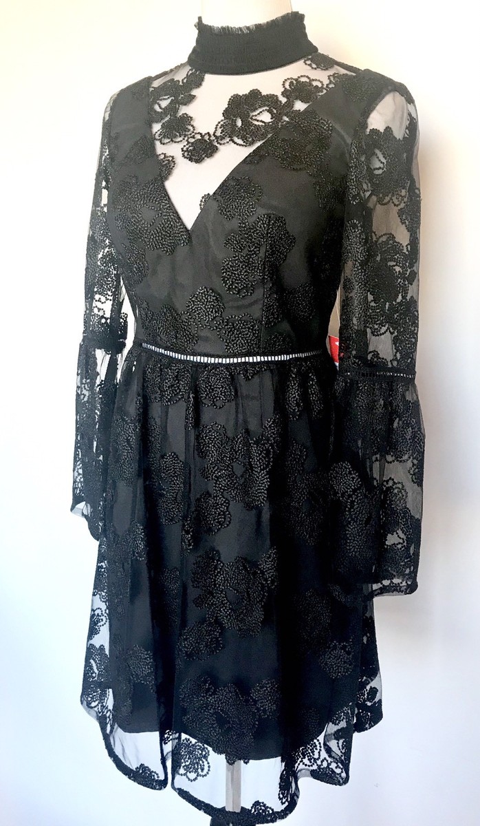 NEW Monique Lhuillier Black Cocktail Dress NWT Retails $395 Price
