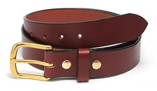 1 1/2" AMISH HAND CRAFTED CASUAL / DRESS BELT, BLK BRN BURG DK BRN 30 - 60" LONG