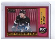 Jaret Anderson-Dolan 18-19 OPC Platinum Rookie Retro Red Rainbow Auto Card #R-91