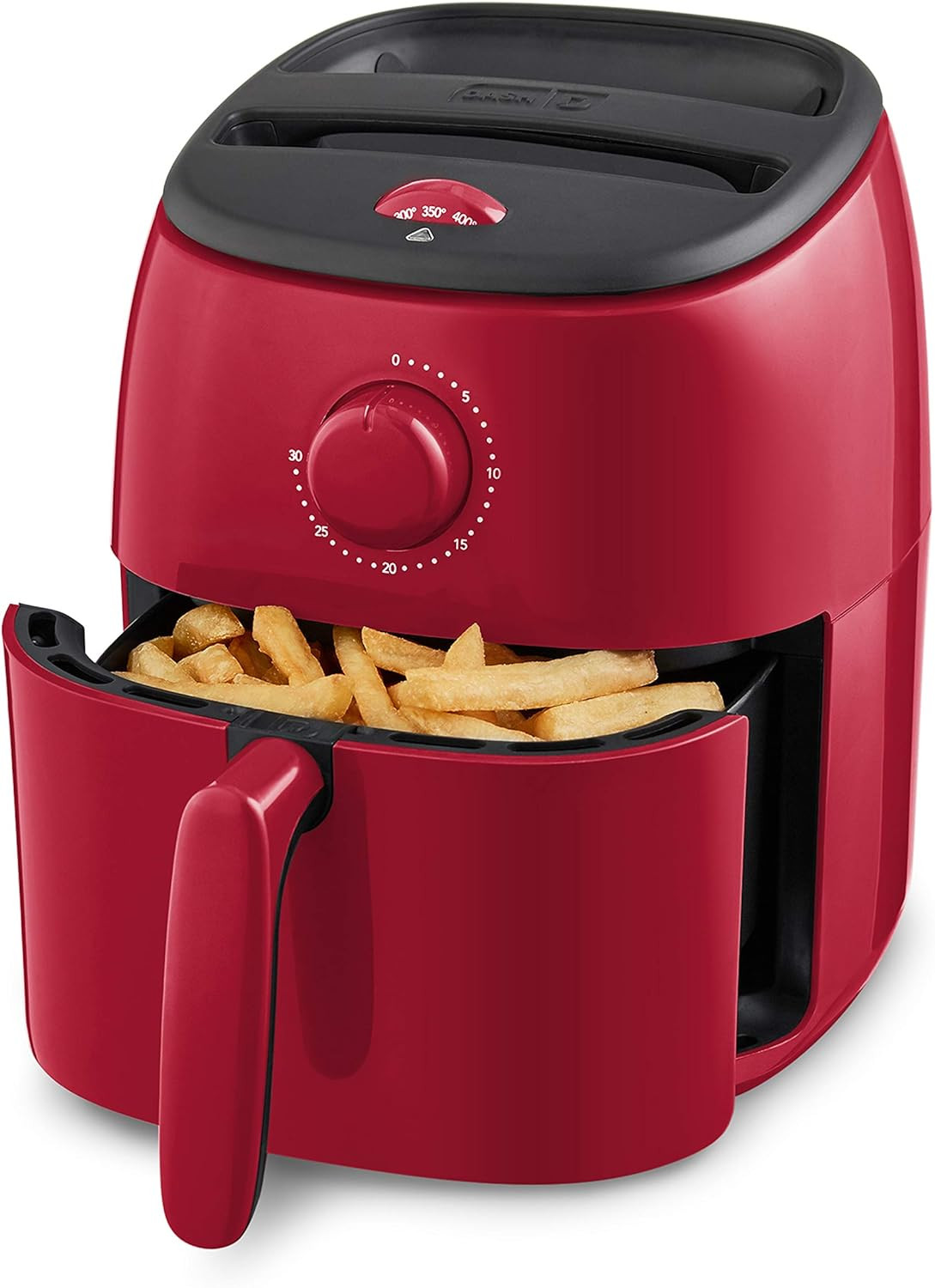 Tasti-Crisp™ Electric Air Fryer Oven, 2.6 Qt., Red – Compact Air Fryer for Healt