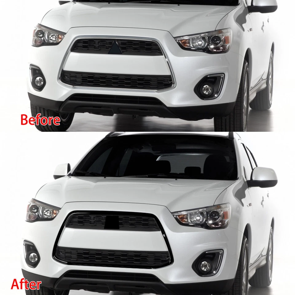 Front Bumper Grille Grill For 2013 2014 2015 Mitsubishi Outlander Sport ASX RVR Foto 4 de 4