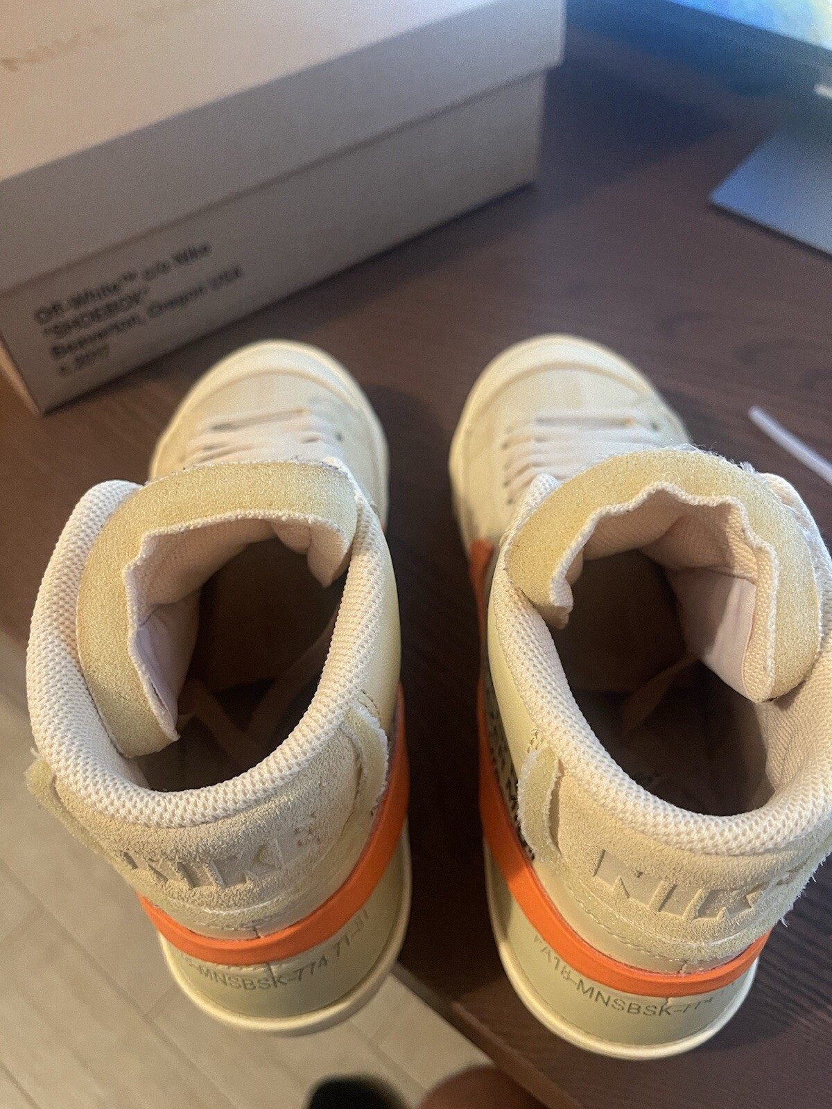 OFF WHITE X NIKE Blazer Nike Off White taglia 7 5 mid all hallows sveve *INDOSSATO UNA VOLTA*