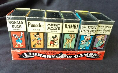 1946 Mickey Mouse Library Of Games Set Cards Donald Duck Bambi 3