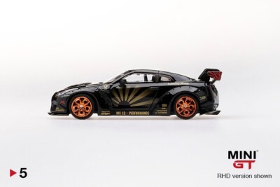 MINI GT 5 LB WORKS Nissan GT-R (R35) Black w/ Copper Wheel MINI GT 5 LB WORKS Nissan GT-R (R35) Black w/ Copper Wheel