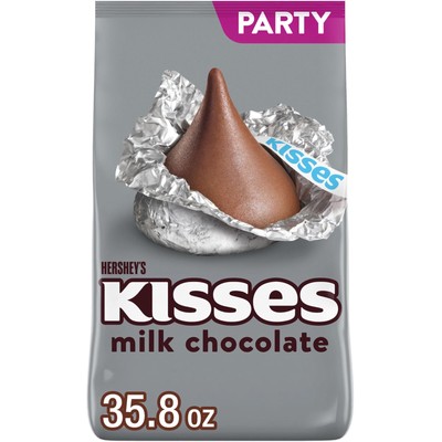 KISSES Milk Chocolate Candy Party Pack 35.8 oz