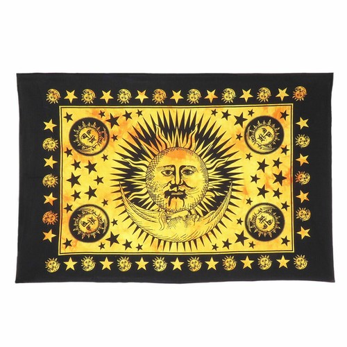 ZT-D3 Tapisserie murale colorée à suspendre, style indien, bohème vintage, art floral, décoration murale pour chambre à coucher, salon