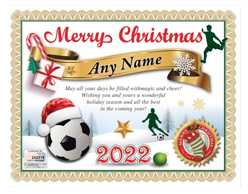 Biglietto Di Natale Modificabile Per La Partita Di Calcio: Regalo - Foto 5