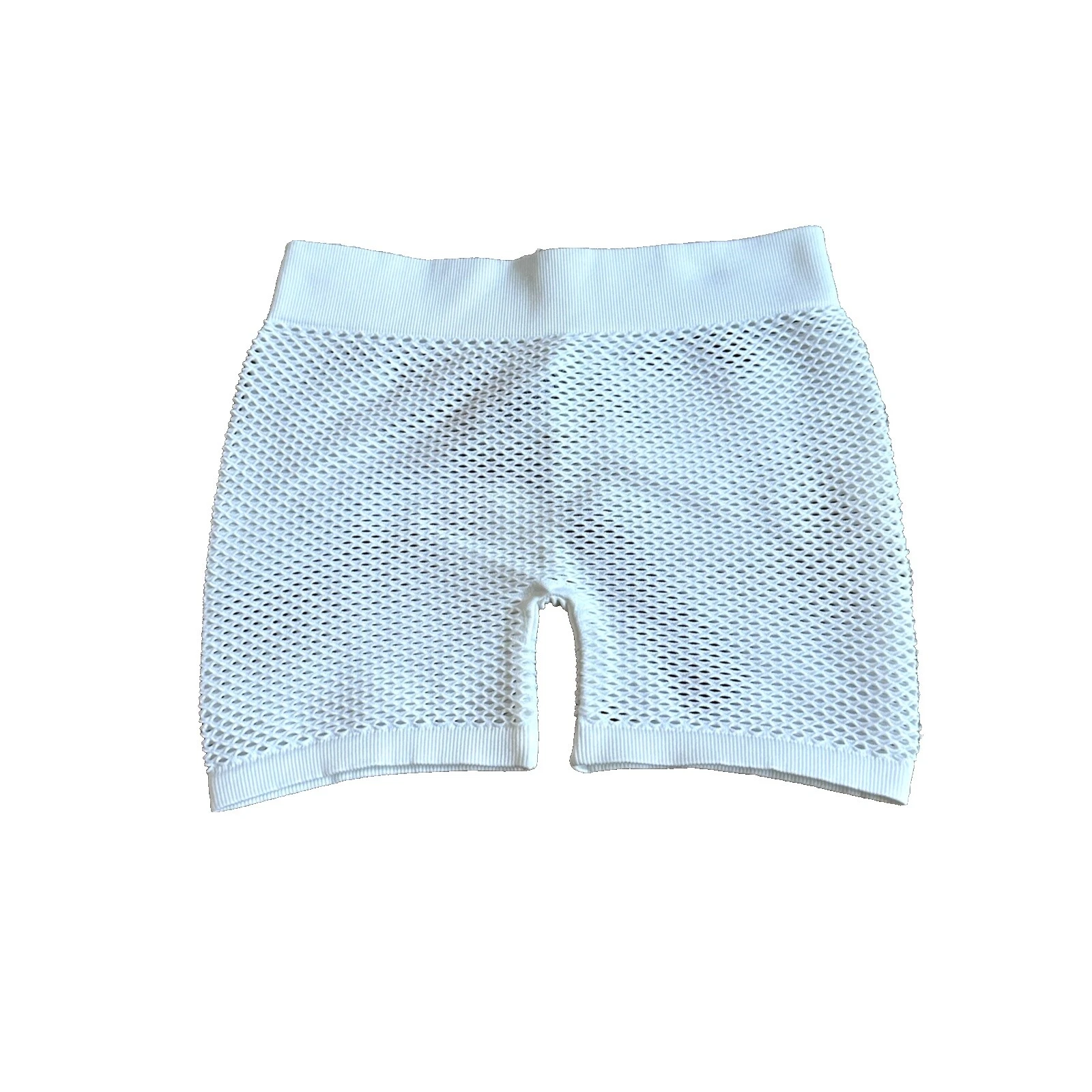 Белые однотонные трусики из спандекса для женщин