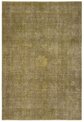 Vintage Tissé à la Main Tapis de Perse 285x192 cm-Orient, Tapis, , Vert, Moderne