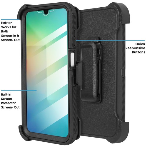 Funda con clip para cinturón serie Otterbox Defender para Samsung Galaxy A26 - Imagen 10 de 62