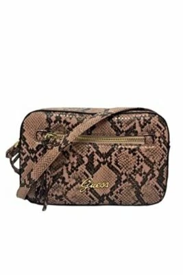 Sac bandoulière imprimé python rose Guess - Photo 1/4