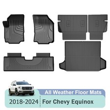 For Chevy Equinox 2018-2024 Car Floor Matscargo Linerbackrest Mats Tpe Rubber