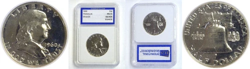 1960 50C Franklin Silver Half Dollar Proof
