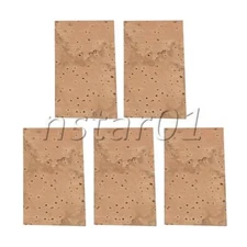 45x25x1mm Sax Flute Clarinet Neck Cork Sheet Woodwind Instrument Parts Set of 10