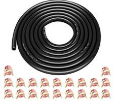 1/4 Inch ID Fuel Line Hose 10Ft 20 Hose Clamps for Small Gas Engines-Free Ship
