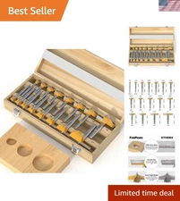 16 Pcs Forstner Drill Bits Collection - Precision Hole Cutter for Wood Projects