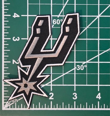 San Antonio Spurs 4'' Spur Iron On Embroidered Patch ~ Free Tracking!