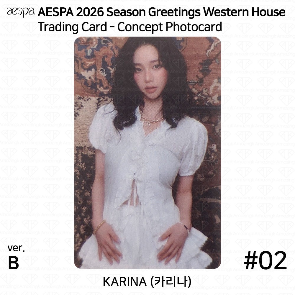 aespa season greetings 2026 トレカ karina Karina Official Trading Card Aespa 2025 Season's Greetings