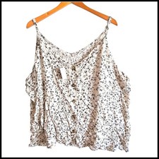 Maurices Cami Top Button Front Sleeveless Floral Casual Blouse Size 3 3X NWT