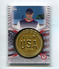 2018 Topps Olympics - JOHN SHUSTER - Medallion AMC-JS - CURLING #d/99