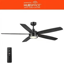 Home Decorators Driskol Smart 60in Changing Led Ceiling Fan with Remote HubSpace