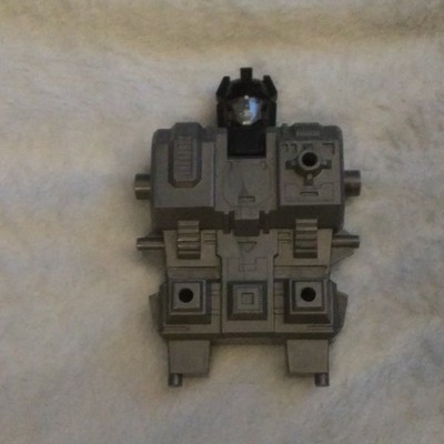Hasbro Transformers G1 Headmaster Replacement Gray Torso Black Head Part