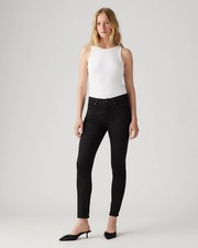 LEVI'S 721 Black stretch High-Rise SKINNY Leg Jeans 30 x 30 NWT